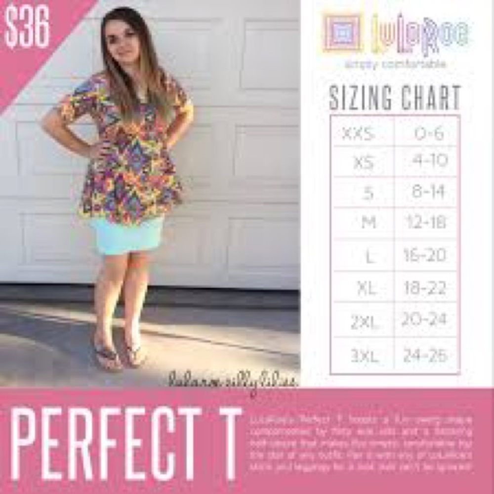 LuLaRoe Perfect T - Picture 4 of 5